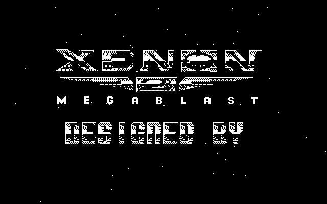 Xenon 2: Megablast (DOS) screenshot: Title (CGA)