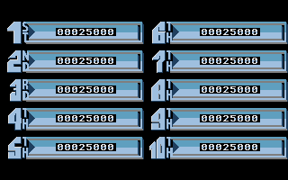 Street Fighter (Atari ST) screenshot: High scores.