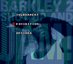 Barkley: Shut Up and Jam 2 (Genesis) screenshot: Main menu