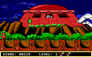 Chip 'N Dale Rescue Rangers: The Adventures in Nimnul's Castle (DOS) screenshot: Level 2
