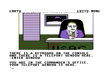 Gruds in Space (Commodore 64) screenshot: Mission status