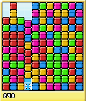 Clear Out (J2ME) screenshot: The early stages in the Normal mode