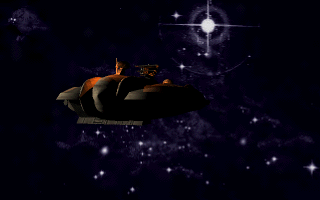 In Extremis (DOS) screenshot: Intro: in deep space