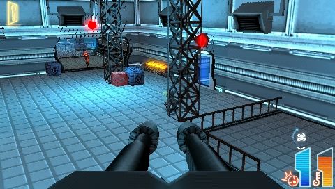 Star Wars: Lethal Alliance (PSP) screenshot: Turrets will help to finish a lot of enemies in a short time.