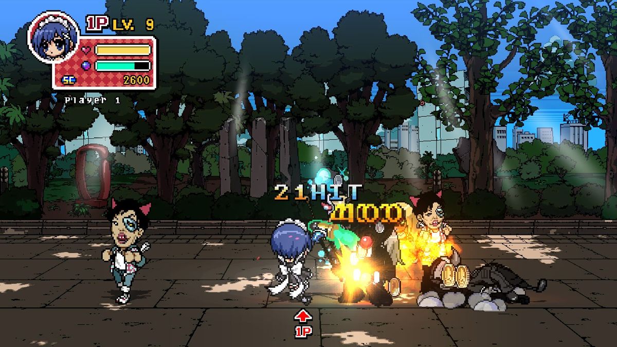 Phantom Breaker: Battle Grounds (Windows) screenshot: First fight