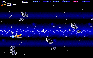 Delvion Star Interceptor (DOS) screenshot: Watch out for the asteroids!