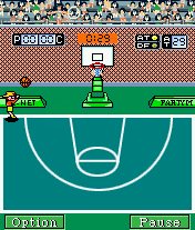 Action Basketball (J2ME) screenshot: Three-pointer contest mini-game