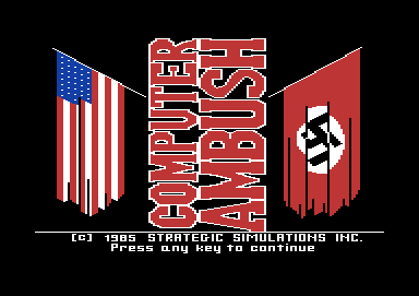 Computer Ambush (Commodore 64) screenshot: Title screen