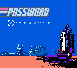 G.I. Joe: A Real American Hero (NES) screenshot: Password entry screen