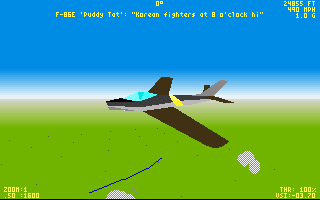 Chuck Yeager's Air Combat (DOS) screenshot: North American F-86 Sabre