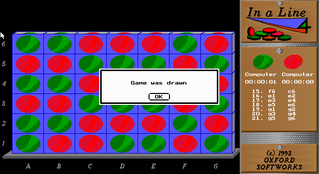 Intelligent Strategy Games 10 (DOS) screenshot: Awfully sporting of the computer!