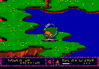 ToeJam & Earl (Genesis) screenshot: Giant Hamsters can flatten you.