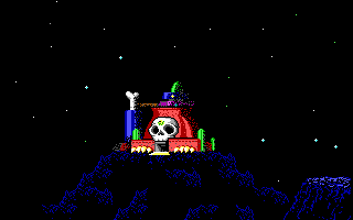 Mega Man 3: The Robots are Revolting (DOS) screenshot: Dr. Wily's Castle