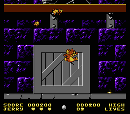 Tom & Jerry (NES) screenshot: Jerry embarks on his journey