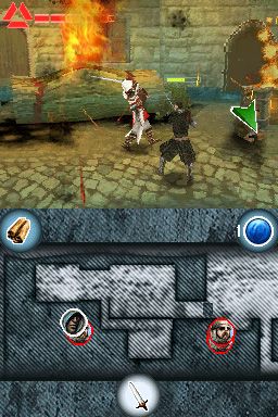 Assassin's Creed: Altaïr's Chronicles (Nintendo DS) screenshot: Some fighting action