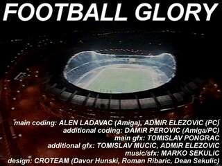 Football Glory (DOS) screenshot: Title screen