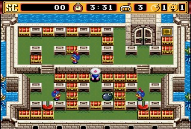 Super Bomberman 2 (SNES) screenshot: Level 1-1
