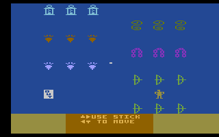 DragonStomper (Atari 2600) screenshot: Acquire items at the trade shop