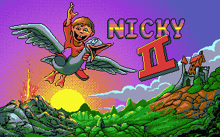 Nicky 2 (DOS) screenshot: Title Screen
