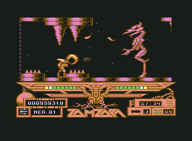 Zamzara (Commodore 64) screenshot: The Last Boss
