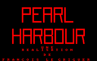 Pearl Harbour (Amstrad CPC) screenshot: Title Screen