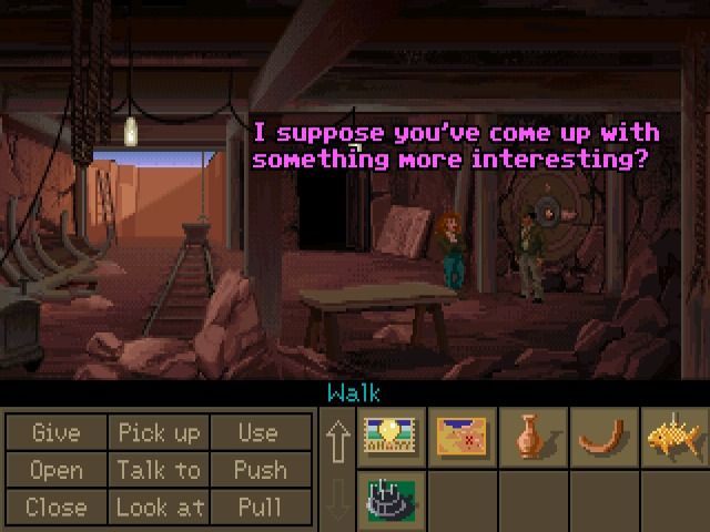 Indiana Jones and the Fate of Atlantis (Windows) screenshot: Rescuing Sophia and uncovering new clues (GOG version)