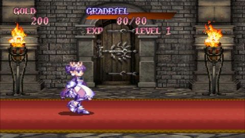Princess Crown (PSP) screenshot: In additional you can also stretch game to full screen, but who need “fat” Princess?