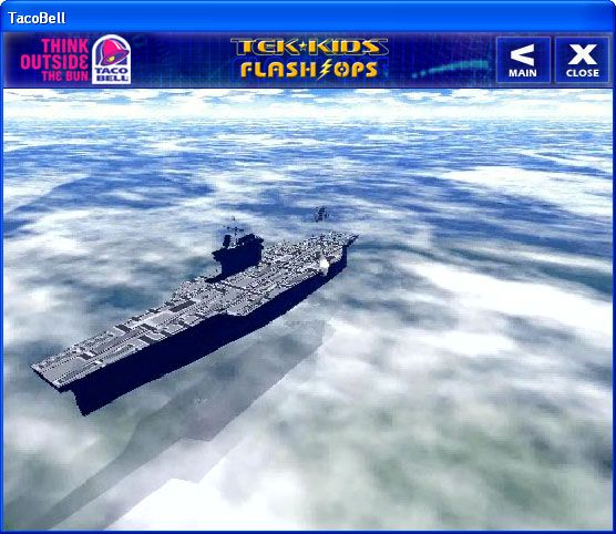 Tek-Kids Flash-Ops: Mission: Sky Fortress (Windows) screenshot: The aerial aircraft carrier