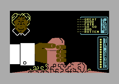 Stroker (Commodore 64) screenshot: On your marks... get set...