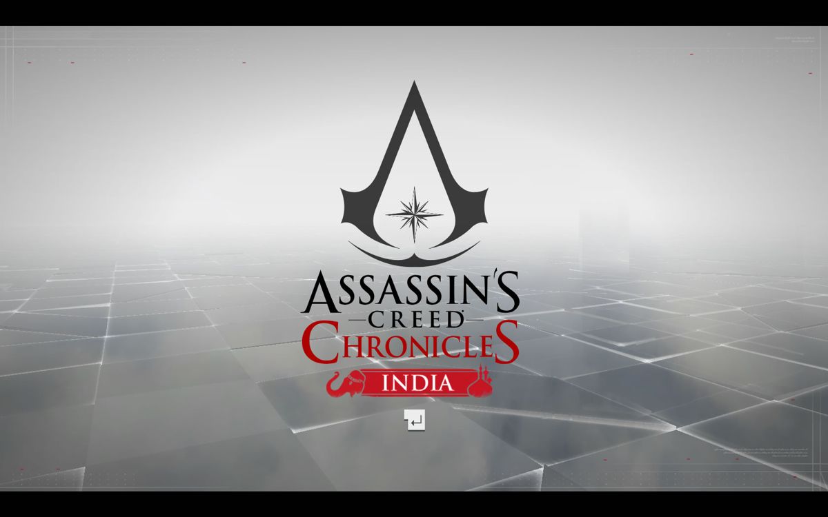 Assassin's Creed Chronicles: India (Windows) screenshot: Title screen