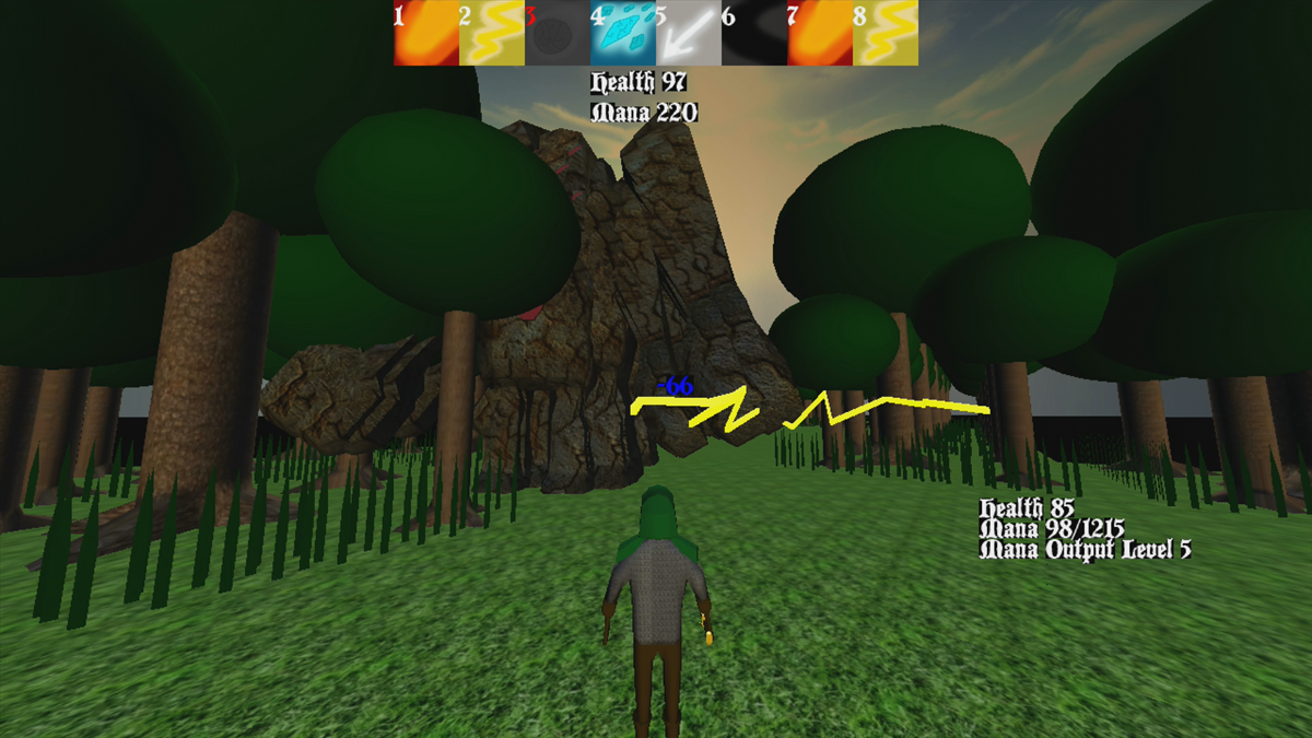Warlock (Xbox 360) screenshot: The enemies also use spells (Trial version)