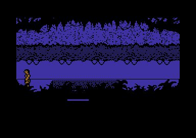 Tarzan (Commodore 64) screenshot: Night has fallen