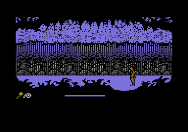 Tarzan (Commodore 64) screenshot: Obtained a torch