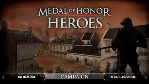 Medal of Honor: Heroes (PSP) screenshot: Main menu