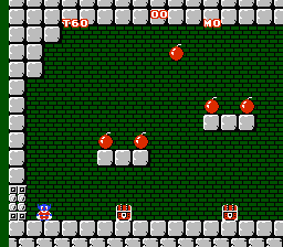Mighty Bombjack (NES) screenshot: Getting started