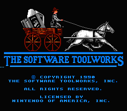 The Miracle Piano Teaching System (NES) screenshot: Nice copyright screen