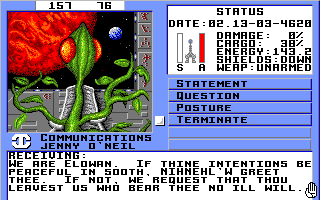 Starflight (Amiga) screenshot: Elowan.