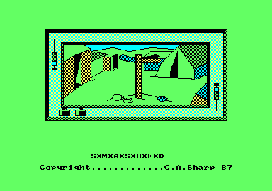 S*M*A*S*H*E*D (Amstrad CPC) screenshot: Title
