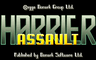 AV-8B Harrier Assault (DOS) screenshot: Title screen.