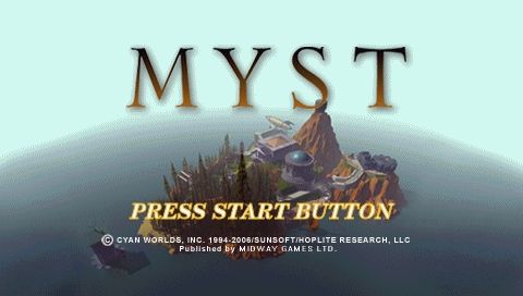Myst (PSP) screenshot: Title screen