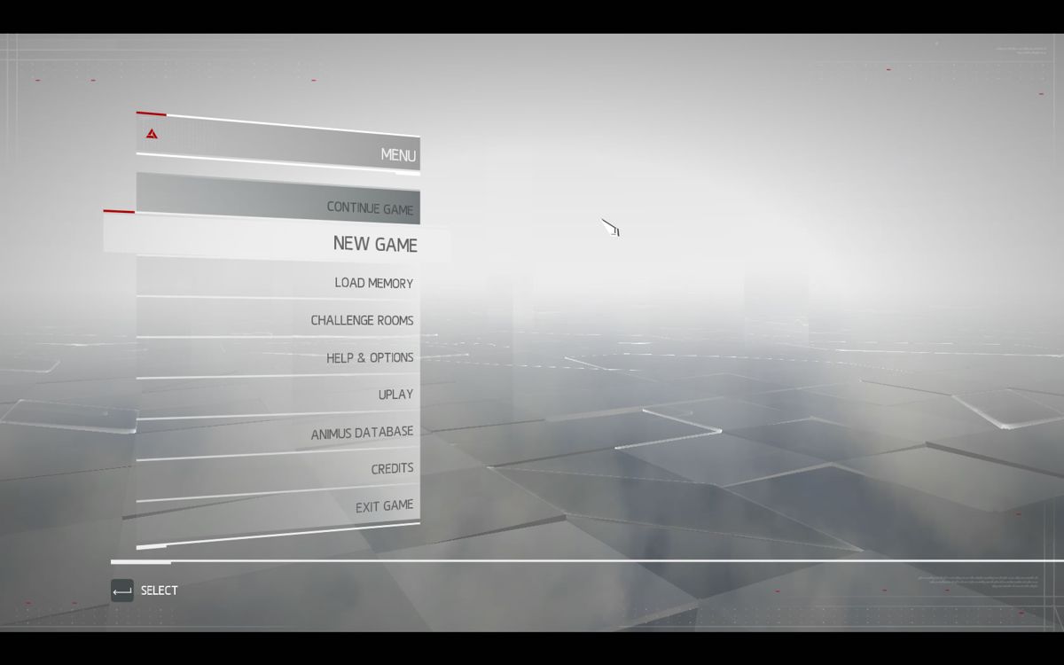 Assassin's Creed Chronicles: India (Windows) screenshot: Main menu