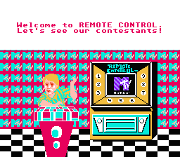 Remote Control (NES) screenshot: Starting the game