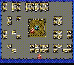 Rampart (NES) screenshot: The dragons have infiltrated your base