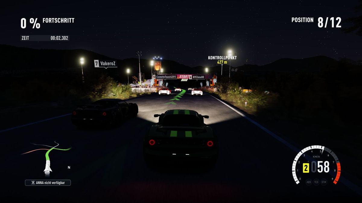 Forza Horizon 2 (Xbox One) screenshot: Night race