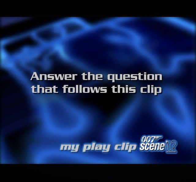 Scene It? 007 Edition (DVD Player) screenshot: A sample 'My Play' question