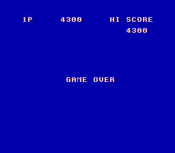 B-Wings: Battle Wings (NES) screenshot: They could have made a nicer Game Over screen...