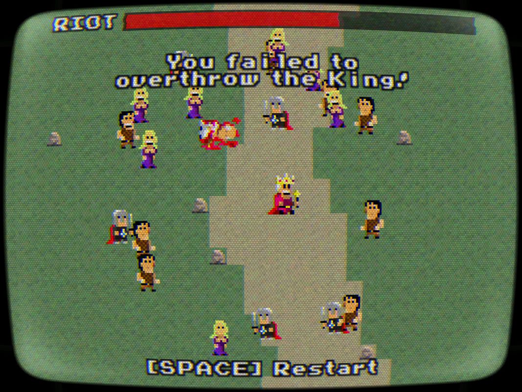 Quiet Riot (Windows) screenshot: ...and then they will kill you. Game over!