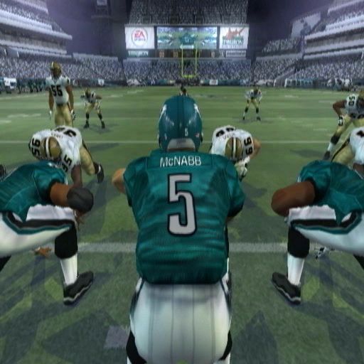 Madden NFL 06 (PlayStation 2) screenshot: A scene from one of the game tutorials. It looks great but the in-game graphics aren't quite as good