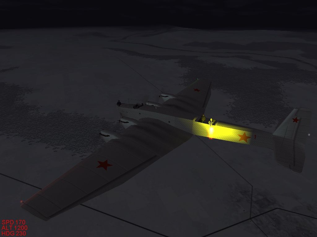 IL-2 Sturmovik: Forgotten Battles (Windows) screenshot: The rear gunner at work