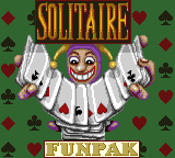 Solitaire FunPak (Game Gear) screenshot: Title screen